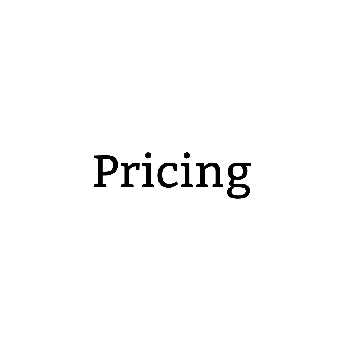 Pricing